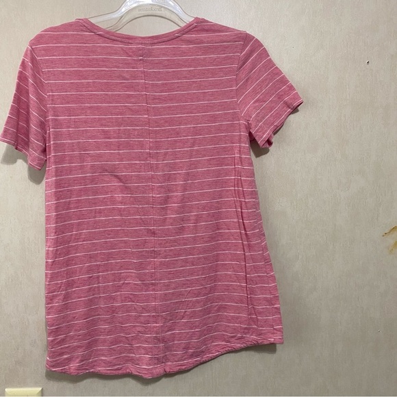 Calia Carrie Underwood Red White Striped Soft T Shirt - Picture 3 of 5